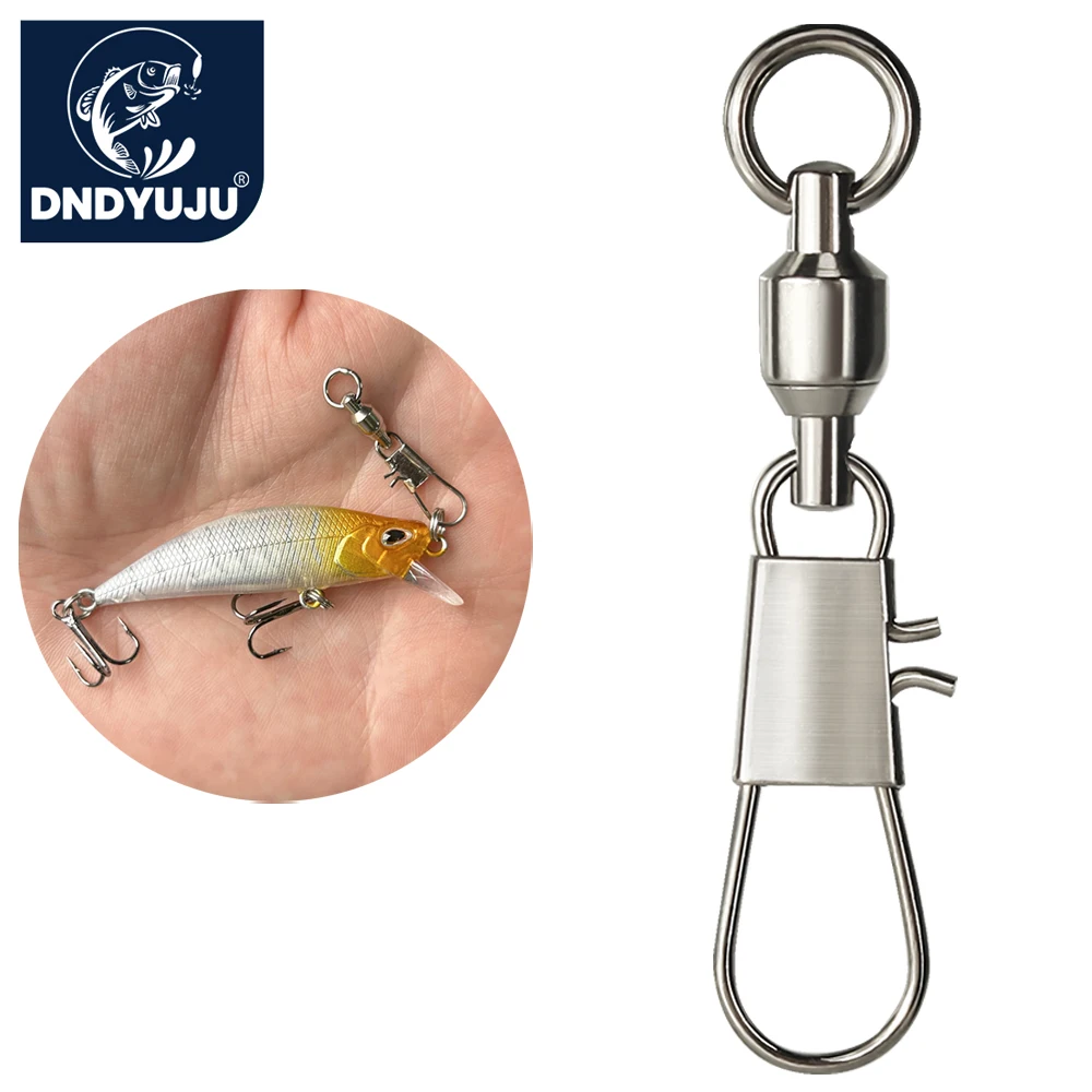 Fishing Lure Accessories - DNDYUJU 50 pièces Émerillons de pêche