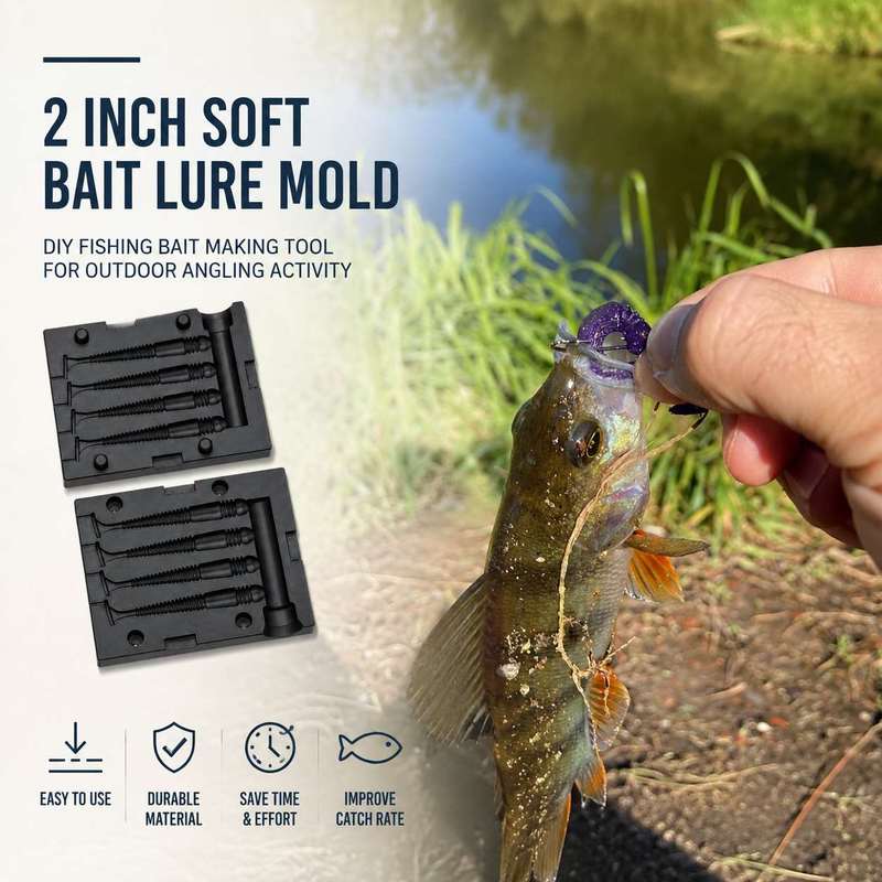 Fishing Lure Kit - Moule pour appâts souples de 2