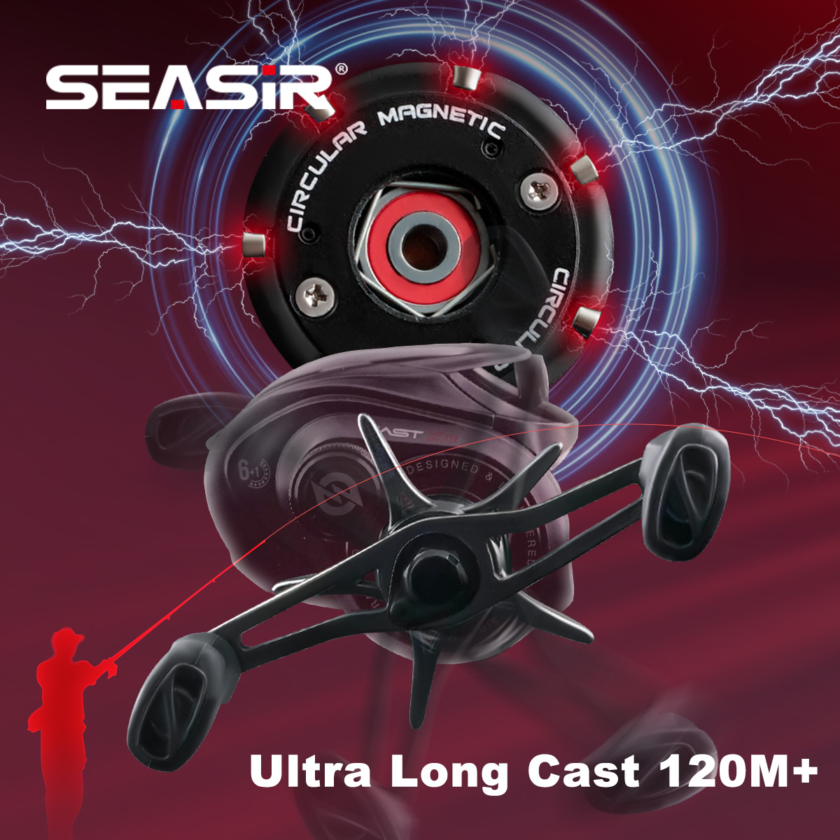 Moulinet de lancer SEASIR CAST - Abu Garcia Reel Max avis et prix