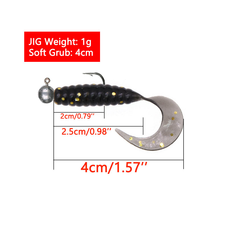 JYJ 5 pièces/sac 1g jig croche - Fishing Lure Soft Plastic avis et prix
