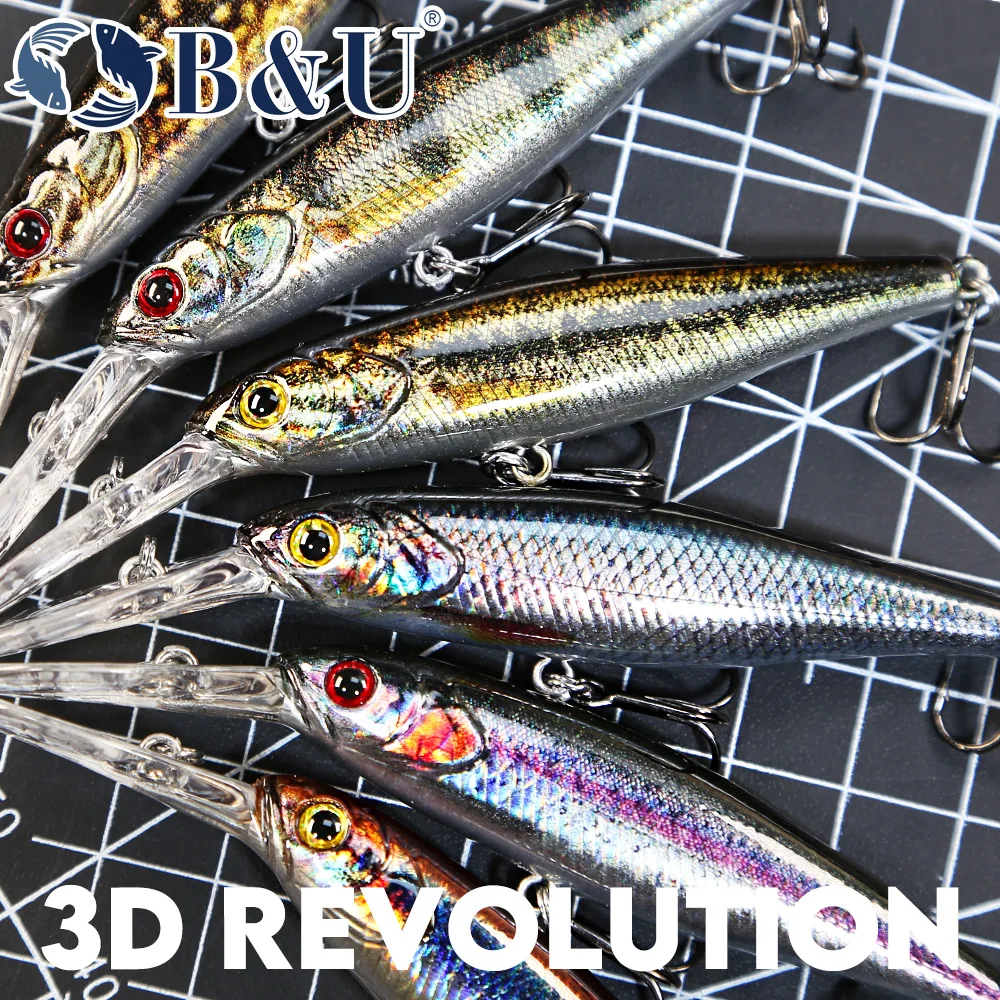 B & U-Leurre de pêche ÉlMinnow - Fishing Lure Jerkbait avis et prix