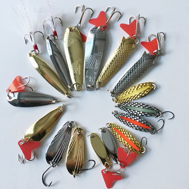 Kit de leurres de pêche 16 piè - Fishing Lure Spoon avis et prix