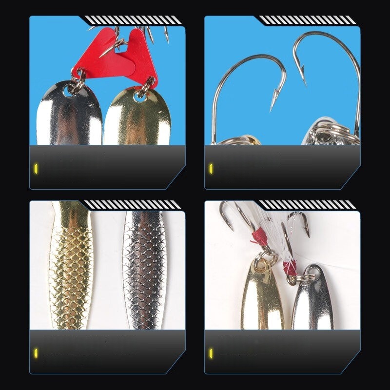 Kit de leurres de pêche 16 piè - Fishing Lure Spoon avis et prix