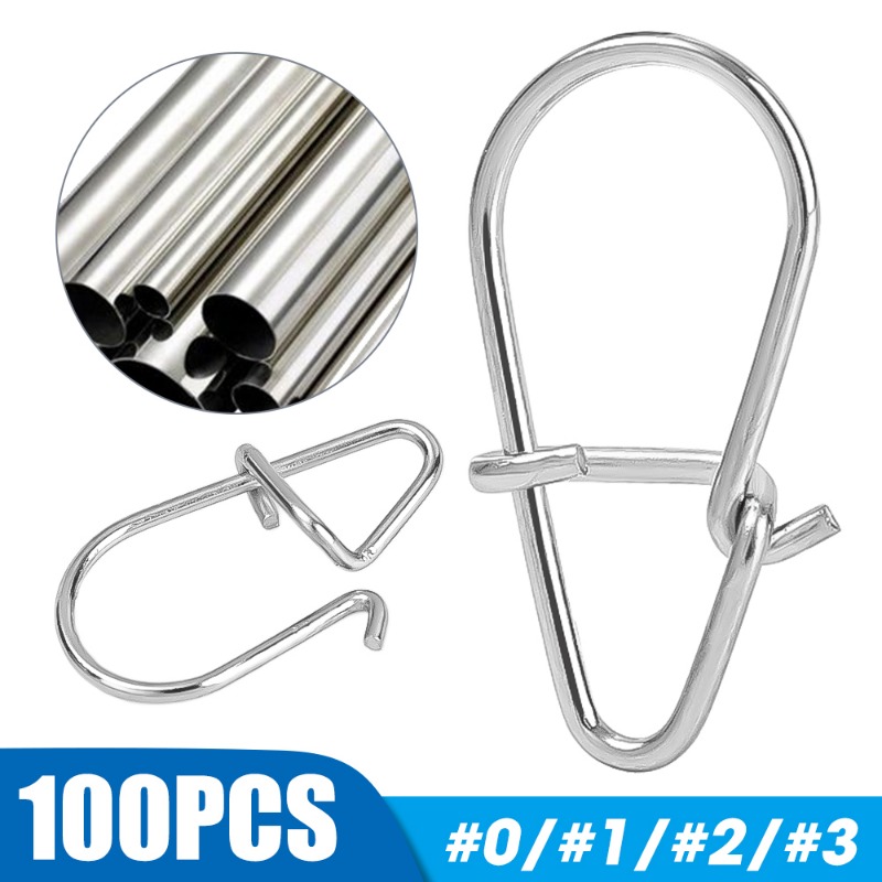 100 attaches rapides en acier  - Fishing Lure Accessories avis et prix